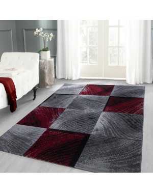 Tapis Moderne Design Plus 8003 Rouge - Ayyildiz