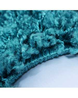 Tapis Shaggy pile longue couleur unique Hauteur de pile 5cm TURQUOISE