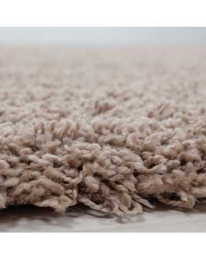 Tapis Shaggy pile longue couleur unique Hauteur de pile 5cm Beige