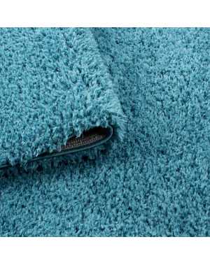Ancona Supersoft Shaggy Rug, unieke turquoise kleur