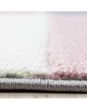 Modern 3D-tapijt met contourgesneden design, Hawaii 1310 Roze