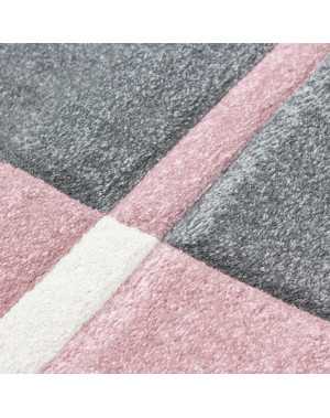 Modern 3D-tapijt met contourgesneden design, Hawaii 1310 Roze