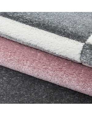 Modern 3D-tapijt met contourgesneden design, Hawaii 1310 Roze