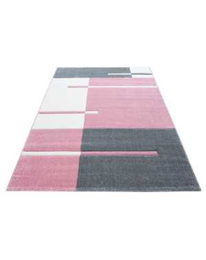 Modern 3D-tapijt met contourgesneden design, Hawaii 1310 Roze