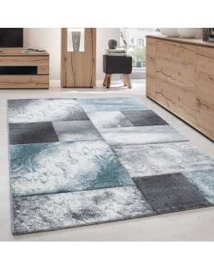 Modern 3D-tapijt met contourgesneden design, Hawaii 1710 Blauw