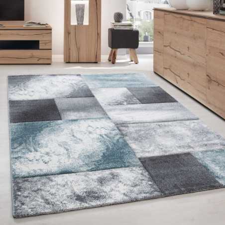 Modern 3D-tapijt met contourgesneden design, Hawaii 1710 Blauw