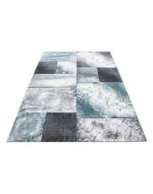 Modern 3D-tapijt met contourgesneden design, Hawaii 1710 Blauw