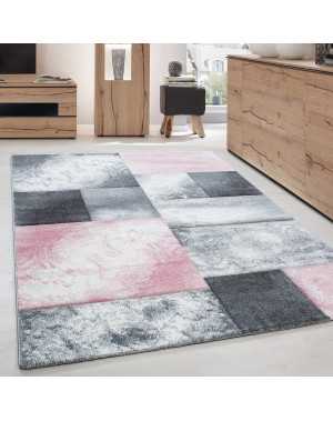 Modern 3D-tapijt met contourgesneden design, Hawaii 1710 Roze