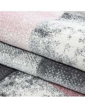 Modern 3D-tapijt met contourgesneden design, Hawaii 1710 Roze