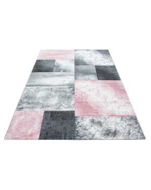 Modern 3D-tapijt met contourgesneden design, Hawaii 1710 Roze