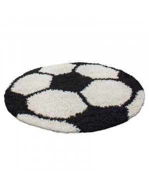 Kindervoetbalkleed voor de kinderkamer, zwart-wit