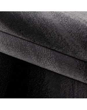 Tapis de salon moderne designe vague Miami 6630 Noir-Gris
