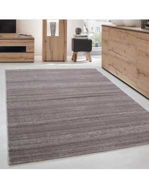 Modern, kortpolig vloerkleed voor de woonkamer, beige mokka