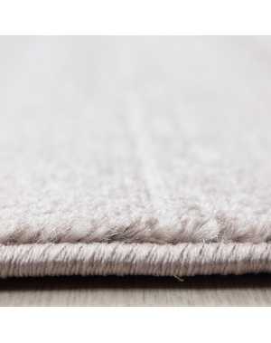 Modern, kortpolig vloerkleed voor de woonkamer, beige mokka