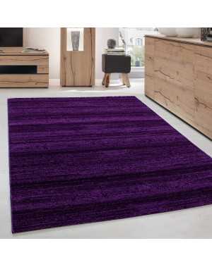Tapis de salon ou jeunesse moderne designe courte pile Violet