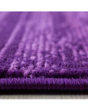 Tapis de salon ou jeunesse moderne designe courte pile Violet