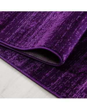 Tapis de salon ou jeunesse moderne designe courte pile Violet