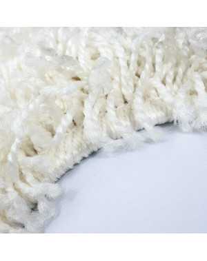 Tapis Shaggy pile longue couleur unique CREMÈ