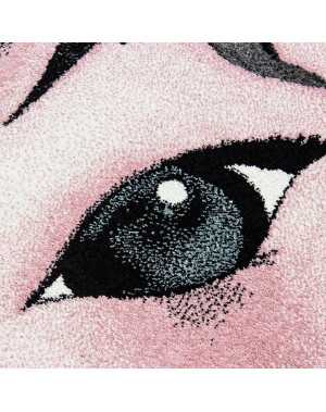 Eenhoorn kinderkamerkleed - Grijs-Wit-Roze